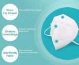 KN95 Face Mask OVER EAR STRAPS (Pack of 5) FREE SHIPPING